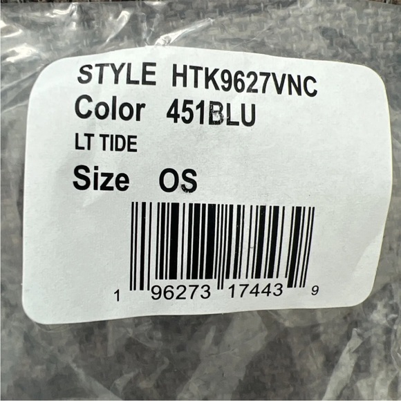 Vince Unisex Boiled 100% Cashmere Chunky Half Cardigan Knit Hat Baby Blue Tide - Picture 9 of 10